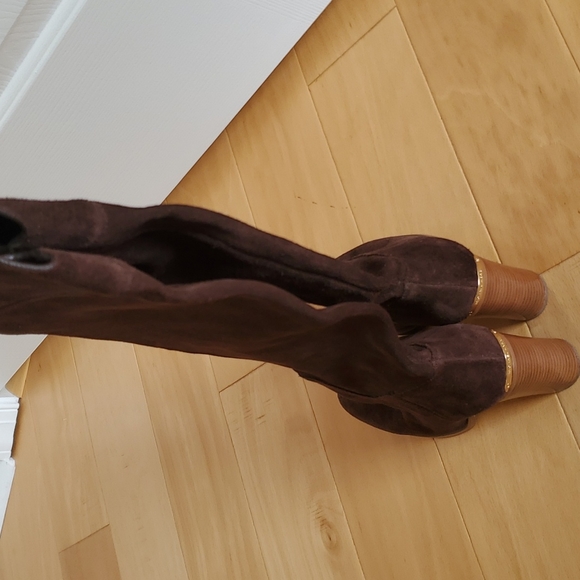 Over the knee sued boots . MK size. 8.5M - Picture 4 of 7